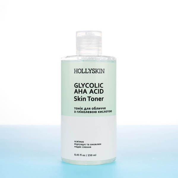 Тонік для обличчя HOLLYSKIN Glycolic AHA Acid Skin Toner